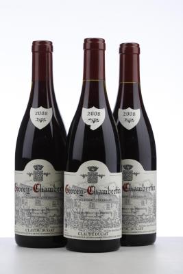 GEVREY CHAMBERTIN 2008 - Claude Dugat - 3 Bottles