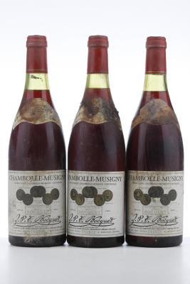 CHAMBOLLE MUSIGNY 1976 - Leonce Bocquet - 3 Bottles