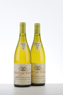CHATEAUNEUF DU PAPE BLANC RAYAS 2008 - Reynaud - 2 Bottles