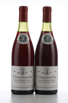 CHAMBERTIN CUVEE HERITIER LATOUR 1983 - Louis Latour - 2 Bottles