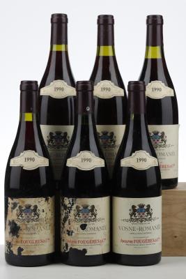 VOSNE ROMANEE 1990 - Adolphe Fougeres - 6 Bottles