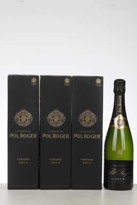 POL ROGER VINTAGE BRUT 2013 - Pol Roger - 3 Bottles - Oc 1