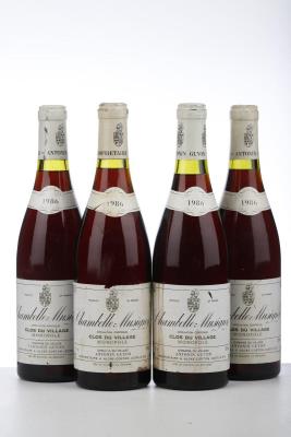 CHAMBOLLE MUSIGNY CLOS DU VILLAGE 1986 - Antonin Guyon - 4 Bottles
