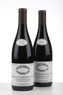GEVREY CHAMBERTIN CLOS ST JACQUES 2020 - Sylvie Esmonin - 2 Bottles