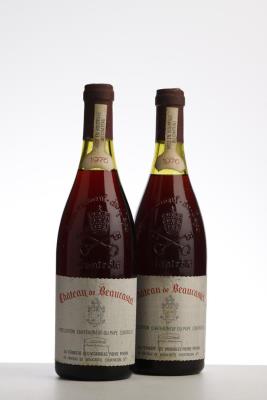 CHATEAUNEUF DU PAPE BEAUCASTEL 1976 - Beaucastel - 2 Bottles