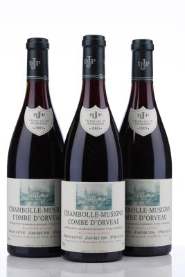 CHAMBOLLE MUSIGNY LA COMBE D'ORVEAUX 2005 - Jacques Prieur - 3 Bottles