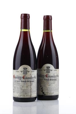 GEVREY CHAMBERTIN LAVAUX ST JACQUES 1994 - Claude Dugat - 3 Bottles