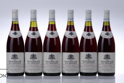 VOSNE ROMANEE AUX REIGNOTS 1985 - Comte Liger Belair Bouchard - 6 Bottles - Owc 6