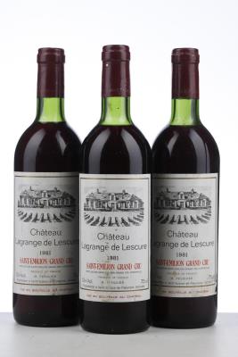 LAGRANGE DE LESCURE 1981 - Mc - 3 Bottles