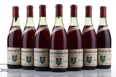 CHATEAUNEUF DU PAPE RESERVE DES CELESTINS 1967 - Marcel Bonneau - 7 Bottles
