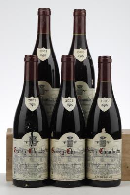 GEVREY CHAMBERTIN 2005 - Claude Dugat - 5 Bottles