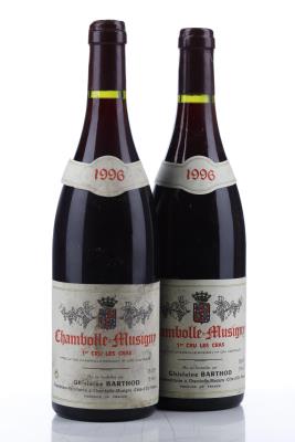 CHAMBOLLE MUSIGNY LES CRAS 1996 - Ghislaine Barthod - 2 Bottles