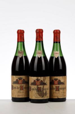 CLOS VOUGEOT 1964 - Bouillon Rossin - 3 Bottles