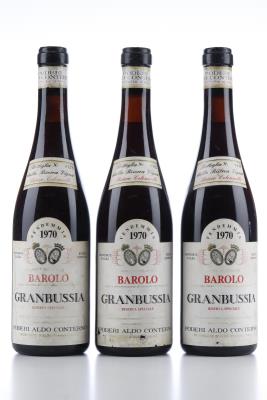 BAROLO RISERVA SPECIALE GRANBUSSIA VIGNA COLONNELLO 1970 - Aldo Conterno - 3 Bottles