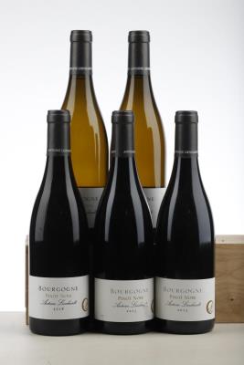 BOURGOGNE PINOT NOIR 3*2015 + BOURGOGNE CHARDONNAY 2*2016   - Antoine Lienhardt - 5 Bottles