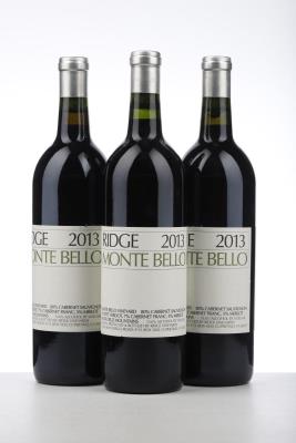 RIDGE MONTE BELLO 2013 - Ridge Vineyard - 3 Bottles
