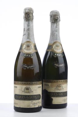 JACQUES GAUTHIER BLANC DE BLANCS 1949 - Jacques Gauthier - 2 Bottles