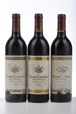 GRAN CORONAS RESERVA CABERNET SAUVIGNON 1994 - Torres - 3 Bottles