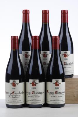 GEVREY CHAMBERTIN MES CINQ TERROIRS 2005 - Denis Mortet - 6 Bottles