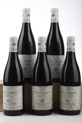 CLOS VOUGEOT LE GRAND MAUPERTUI 1995 - Anne Gros - 5 Bottles