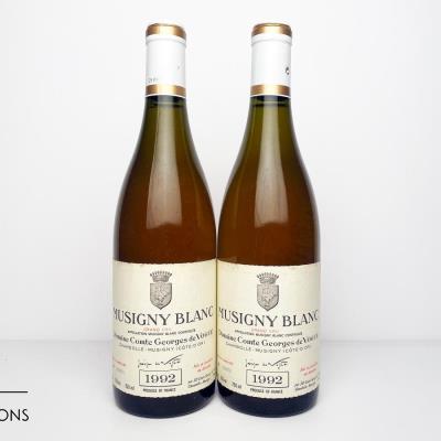 MUSIGNY BLANC 1992 - Comte de Vogue - 2 Bottles