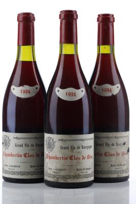 CHAMBERTIN CLOS DE BEZE 1994 - Dom.Laurent - 3 Bottles