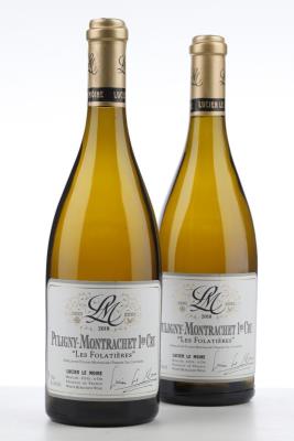 PULIGNY MONTRACHET LES FOLATIERES 2018 - Lucien Le Moine - 2 Bottles
