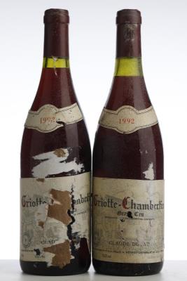 GRIOTTE CHAMBERTIN 1992 - Claude Dugat - 2 Bottles