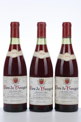 CLOS VOUGEOT 1976 - Hudelot Noellat - 3 Bottles