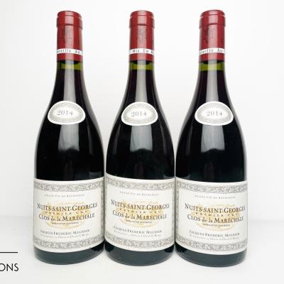 NUITS ST GEORGES CLOS DE LA MARECHALE 2014 - Jacques Frederic Mugnier - 3 Bottles