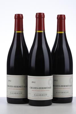 CROZES HERMITAGE 2012 - Alain Graillot - 3 Bottles