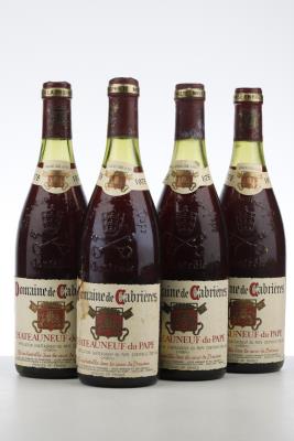 CHATEAUNEUF DU PAPE 1978 - Domaine Cabrieres - 4 Bottles