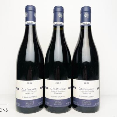 CLOS VOUGEOT LE GRAND MAUPERTUIS 2002 - Anne Gros - 3 Bottles