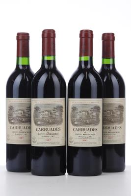 CARRUADES DE LAFITE ROTHSCHILD 1987 - Mc - 4 Bottles