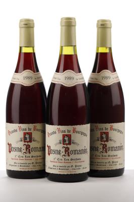 VOSNE ROMANEE LES SUCHOTS 1989 - G. Prieur - 3 Bottles