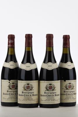 BOURGOGNE HAUTES COTES DE BEAUNE 1989 - Jayer Gilles  - 4 Bottles