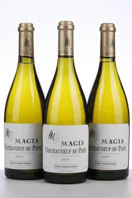 CHATEAUNEUF DU PAPE MAGIS BLANC 2019 - Rotem et Mounir Saouma - 3 Bottles