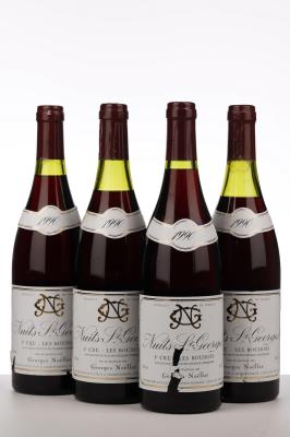NUITS ST GEORGES LES BOUDOTS 1990 - Georges Noellat - 4 Bottles