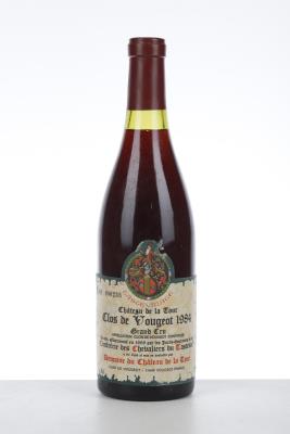 CLOS DE VOUGEOT 1984 - Tastevin - Domaine du Chateau de la Cour - 1 Bottle