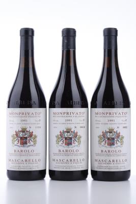 BAROLO MONPRIVATO 1991 - Giuseppe Mascarello - 3 Bottles