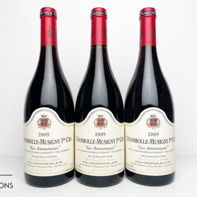 CHAMBOLLE MUSIGNY LES AMOUREUSES 2009 - Robert Groffier Pere & Fils - 3 Bottles