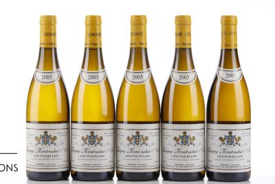 PULIGNY MONTRACHET LES PUCELLES 2005 - Domaine Leflaive - 5 Bottles