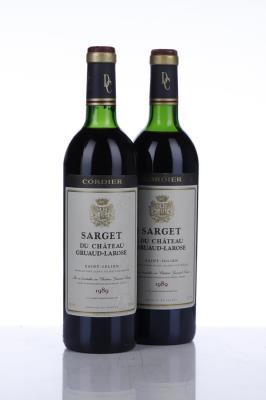 SARGET DE GRUAUD LAROSE 1990 - 2 Bottles