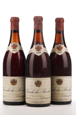 CLOS DE LA ROCHE 1959 - Joseph Drouhin mise Grafé Lecocq - 3 Bottles
