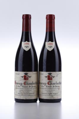 GEVREY CHAMBERTIN LAVAUX ST JACQUES 1999 - Denis Mortet - 2 Bottles