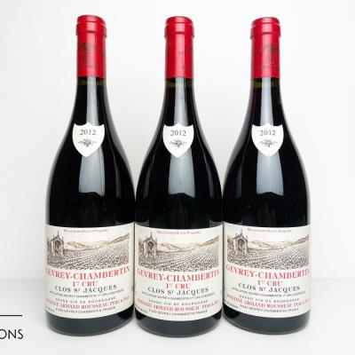 GEVREY CHAMBERTIN CLOS ST JACQUES 2012 - Armand Rousseau - 3 Bottles