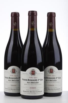 VOSNE ROMANEE AUX BRULEES VIEILLES VIGNES 2009 - Bruno Clavelier - 3 Bottles