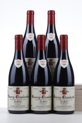 GEVREY CHAMBERTIN EN MOTROT 2003 - Denis Mortet - 5 Bottles