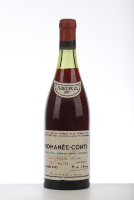ROMANEE CONTI 1967 - Domaine de la Romanee Conti - 1 Bottle
