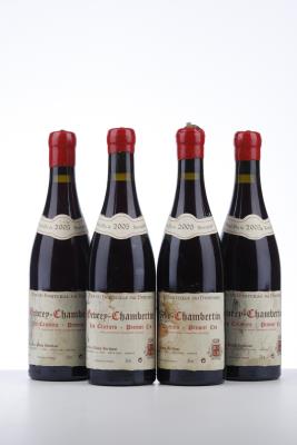 GEVREY CHAMBERTIN LES CAZETIERS 2005 - Vincent et Denis Berthaut - 4 Bottles